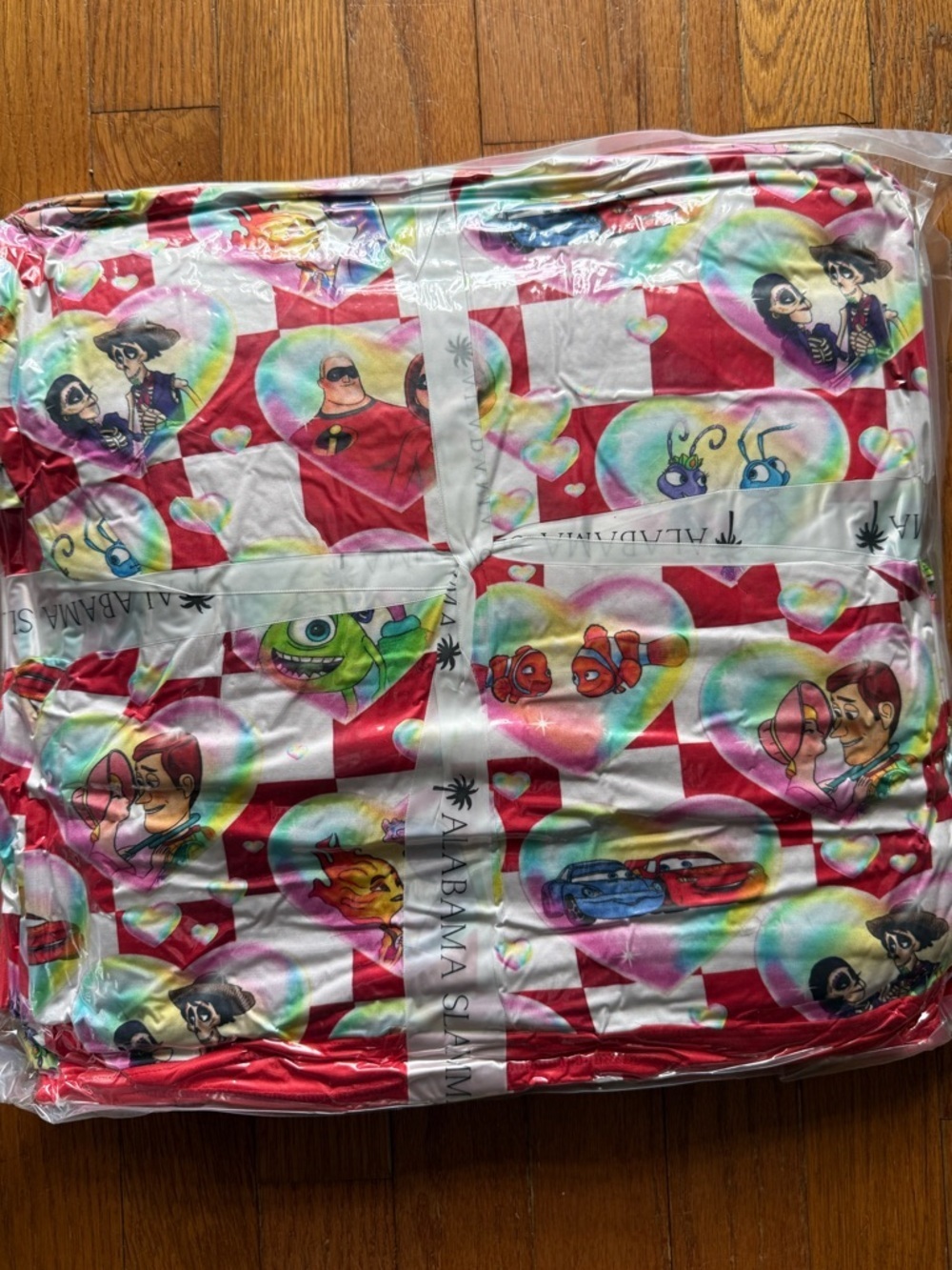 NWT Alabama Slamma 60x60 Pixar Disney Checkmate Cuties Quilted Bamboo Blanket - Picture 2 of 2